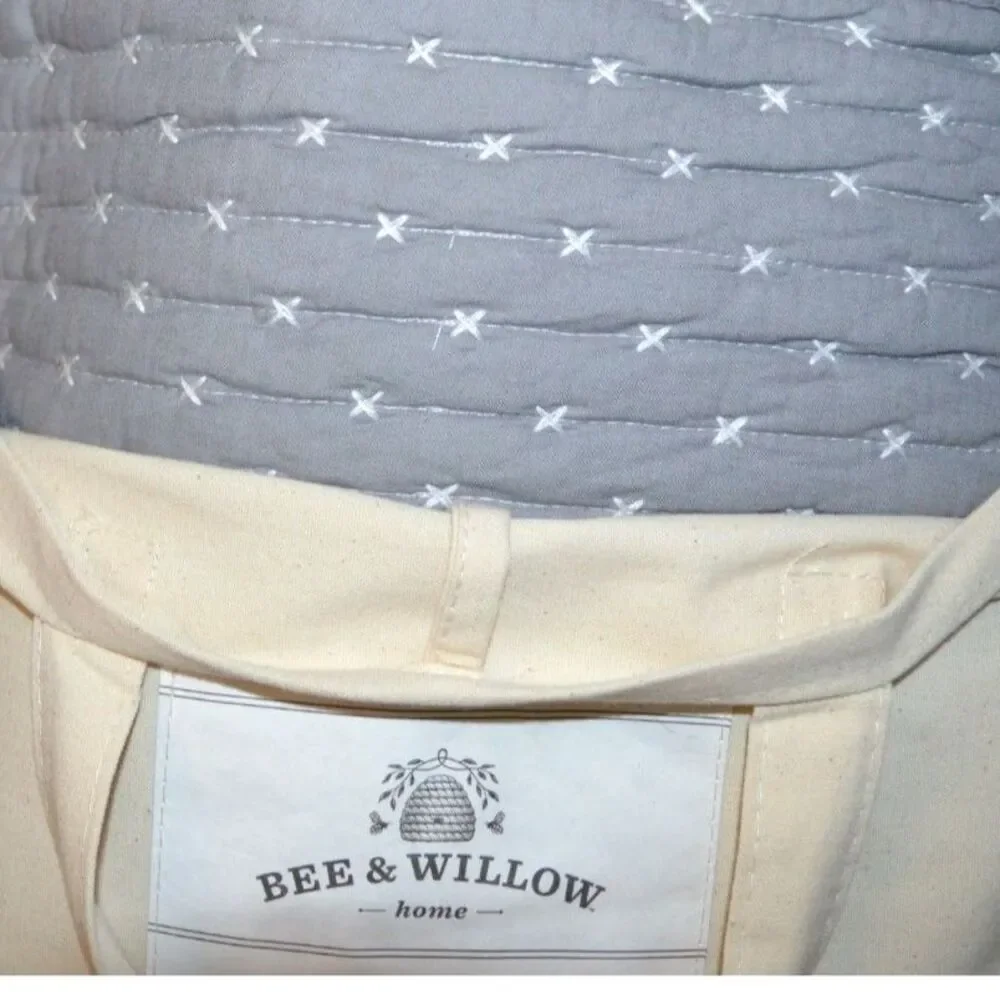 New In Package Bee & Willow Holden Twin Quilt Sham Set Reversible 100% Cotton